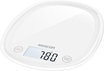 Waga Kuchenna Do 5kg Biała Sencor SKS 30WH LCD