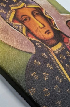 КАРТИНА НА ХОЛСТЕ БОГОМАТЕРЬ ЧЕНСТОХОВСКАЯ 30х40см