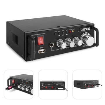 Wzmacniacz cyfrowy bluetooth 2x 50W USB