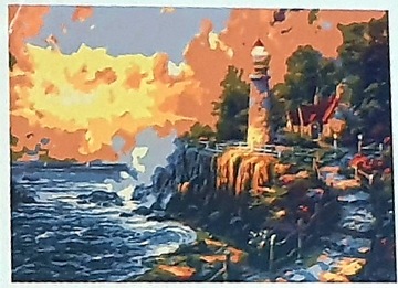 Malowanie po numerach obraz 40x50 Latarnia