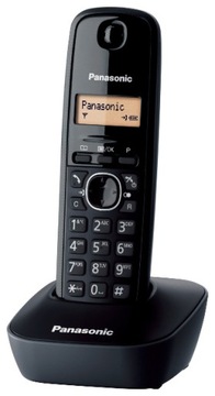 Panasonic KX-TG1611 czarny/tytan KX-TG1611PDH [telefon bezprzewodowy]