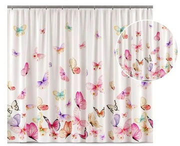 Motyle firana woalowa wys. 150cm ( z belki)