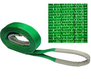 ZAWIESIE PASOWE 2t 2000kg 2m HDS DŹWIG ŻURAW atest