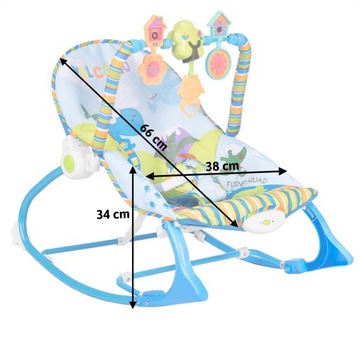 ДЕТСКОЕ ВЕДРО, КАЧАЛКА, ЛЮЛЬКА, ВИБРАЦИИ, МУЗЫКА 3в1 RICOKIDS