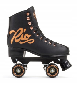 Роликовые коньки RIO ROLLER ROSE CLASSIC BLACK/GOLD РАЗМЕР 35,5