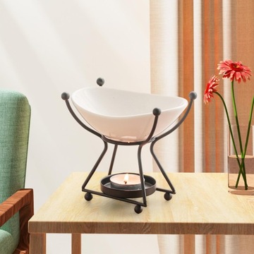 Ароматическая горелка для плавления воска Масляная горелка Курильница Подсвечник Черный