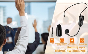 Беспроводная гарнитура Retekess TT123 с микрофоном для усилителя голоса