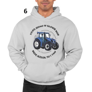 BLUZA CIEPŁA TRAKTOR CIĄGNIK PREZENT RÓŻNE WZORY