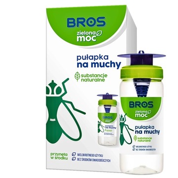 ZIELONA MOC PUŁAPKA NA MUCHY PRZECIW MUCHOM BROS