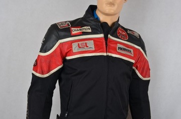 KURTKA MOTO PROBIKER PROTEKTORY SKÓRA MATERIAŁ48/M