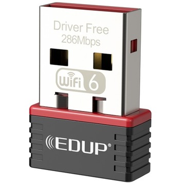 Karta sieciowa zewnętrzna EDUP Adapter WiFi 6 USB Dongle EP-AX300 2.4Ghz