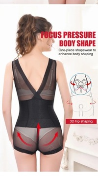 Flarixa Sexy Mesh Shapewear Women Bodysuit Push Up