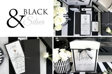 ЧЕРНЫЕ И СЕРЕБРЯНЫЕ СВАДЕБНЫЕ ПРИГЛАШЕНИЯ ЧЕРНЫЕ СЕРЕБРЯНЫЕ