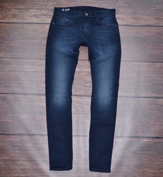 G-STAR RAW JEANSY REVEND 51010-6590-89 GRANATOWY SKINNY FIT 34/32