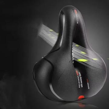 WYGODNE SIODEŁKO ROWEROWE SPORTOWE MIĘKKIE SZEROKIE EXTRA WENTYLACJA KOLORY