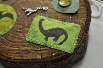 Комплект, термозаплатки, нашивки, динозавры