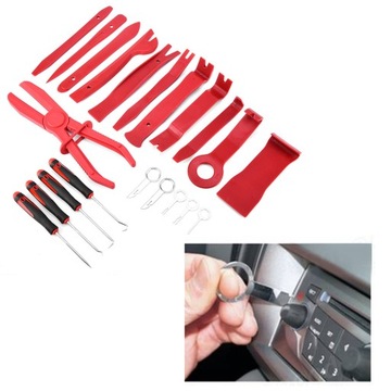 21 шт., стерео дверной зажим, инструмент для удаления обшивки панели, крепежный зажим, отвертка