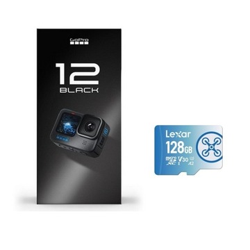 GoPro HERO12 Black + Karta Lexar microSDXC FLY 1066x 128GB