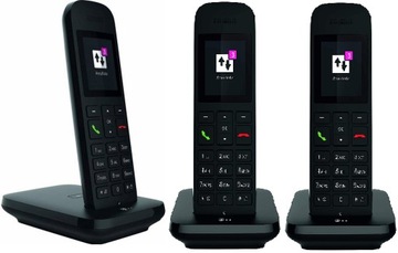 Telefon bezprzewodowy Telekom - 3 słuchawki - INTERKOM