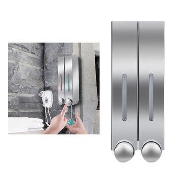 2x Серебряный двойной тройной дозатор мыла