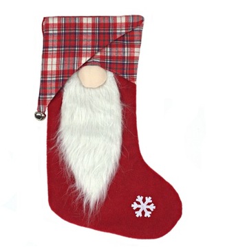 РОЖДЕСТВЕНСКИЙ НОСОК ПОДАРКИ РОЖДЕСТВЕНСКИЙ ГНОМ 44 см