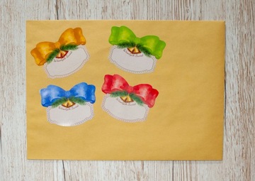 ПОДАРОЧНЫЕ наклейки 16 шт, подарочные наклейки