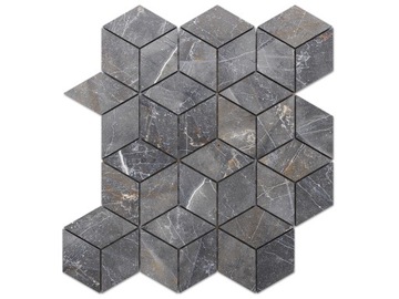 MOZAIKA GRESOWA DIAMOND ROMB SHINESTONE LAPPATO