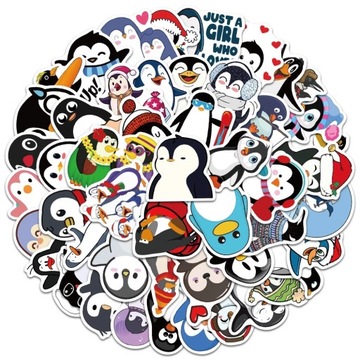 PINGWINKI MIX NAKLEJKI WLWPY STICKER BOMB 50 szt