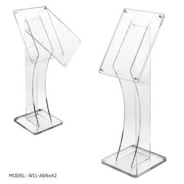 A6 - Stojak Stand z Plexi na Opis Ulotkę wys. 42cm