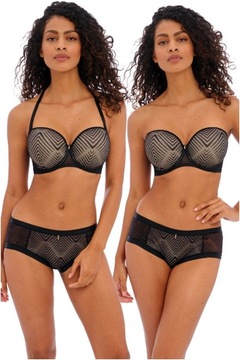 30FF / 65H Freya Tailored czarny strapless biuston