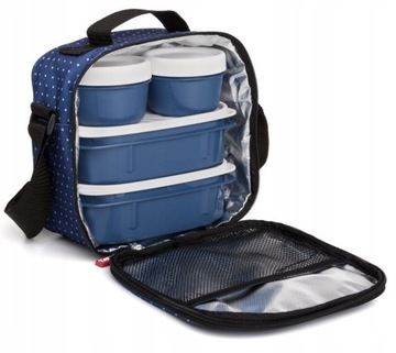 LunchBox Torba Termiczna 4 pojemniki Śniadaniówka