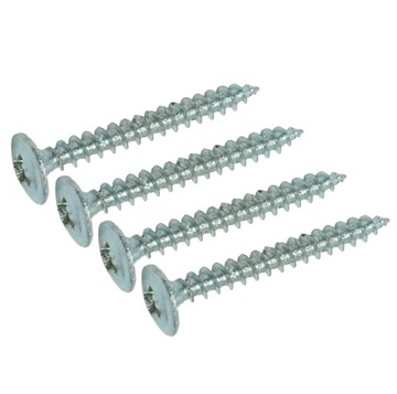 Wkręt 3,5 x 30 mm, wkręty podkładkowe do drewna, unix, ocynk biały