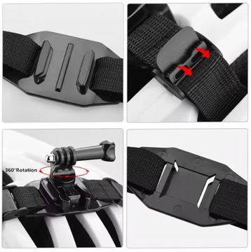 Uchwyt HELMET STRAP Mocowanie Kask SHOOT dla GOPRO DJI ACTION (GP.82-B)