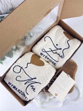 НАБОР ПОЛОТЕНЦЕВ С ПОСВЯЩЕНИЯМИ СВАДЕБНЫЙ ПОДАРОК ​​ДЛЯ НЕВЕСТНЫХ