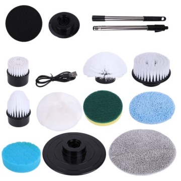 ЭЛЕКТРИЧЕСКАЯ ВРАЩАЮЩАЯСЯ ЩЕТКА ДЛЯ ЧИСТКИ КУХНИ И ВАННОЙ КОМНАТЫ 9 В 1 НАБОР