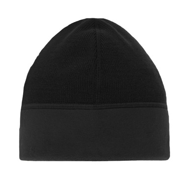CZAPKA ZIMOWA WOJSKOWA WP WZ.420Z-MON Wełna MERINO Dwustronna Czarna 56-57