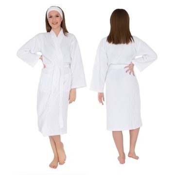 Szlafrok Gofrowany Waffle Kimono rozmiar M