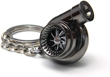 BRELOK ZAWIESZKA BRELOCZEK DO KLUCZY TURBO TURBINA CZARNY