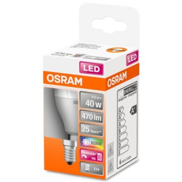 Светодиодная лампа BALL E14 5,5 Вт = 40 Вт OSRAM RGBW PILOT