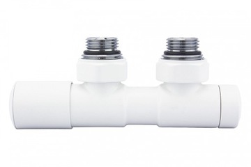 Zawory regulacyjne 50mm TWINS biały mat lewy