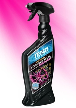 KOLOROWA FELGA NEON PINK ŚRODEK DO MYCIA FELG 600ml TENZI