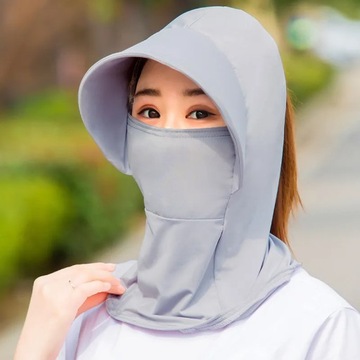 Outdoor Sunscreen Cap UV Protection Breathable Ice Silk Cap Summer Quick