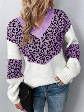2023 Autumer Winter Pullover Leopard Print Pulls J
