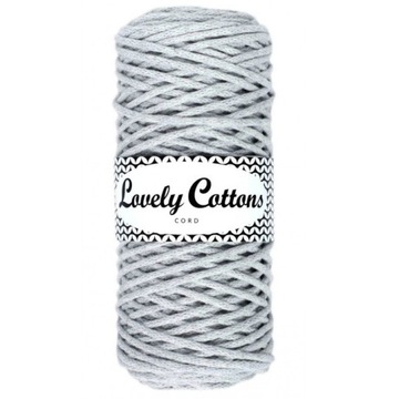 Sznurek do makramy Lovely Cottons 3mm Jasny szary
