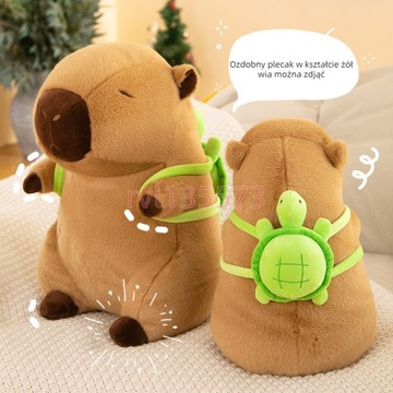 CAPYBARA KAWAII KAPIBARA FUTRZANE MAŁE ZWIERZĘTA ~25CM MASKOTKA~1SZT