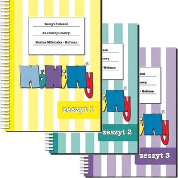 MóWiMy Zeszyty ćwiczeń do rozwoju mowy ZESTAW - CZĘŚCI 1 + 2 + 3 Logopedia