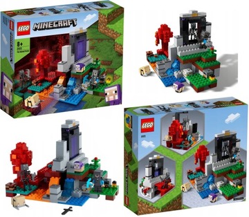 LEGO MINECRAFT 21172 ZNISZCZONY PORTAL PREZENT