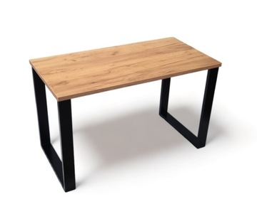 Stół kuchenny do jadalni loft stolik 120x60 Solidny Craft złoty NOGI METAL