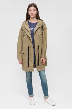 PEPE JEANS kurtka parka Z PODPINKĄ oversize S/M