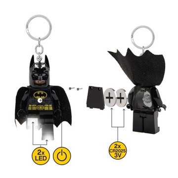 Брелок со светодиодной подсветкой LEGO SUPER HEROES DC BATMAN ЧЕРНЫЙ LGL KE26H